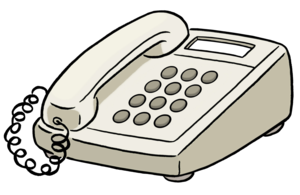 Bild vergrößern: Das Bild zeigt ein Telefon mit Tasten.