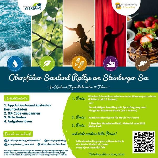 Bild vergrößern: Logo: Oberpfälzer Seenland Rallye am Steinberger See.