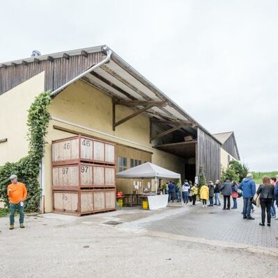 Bild vergrößern: Das Gebude des Kartoffellagers von auen