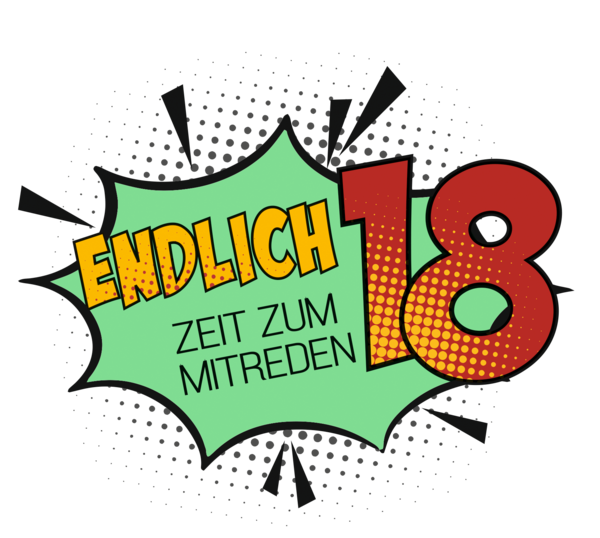 Bild vergrößern: Endlich 18 Logo