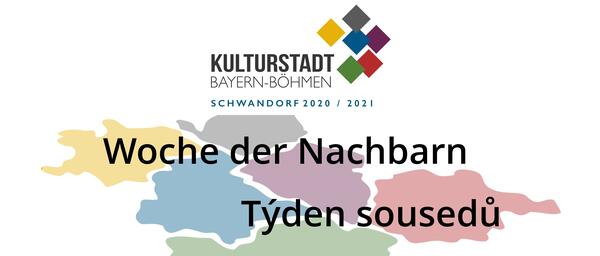 Banner fr die Woche der Nachbarn.
Der Hintergrund ist bunt hinterlegt und in schwarz sieht man den Schriftzug "Woche der Nachbarn".