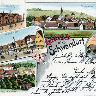 Bild vergrößern: Historische Post- und Ansichtskarten aus Schwandorf