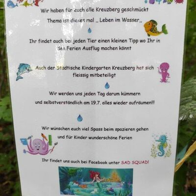 Schm&uuml;ck-Aktion Kreuzberg "Leben im Wasser" 
