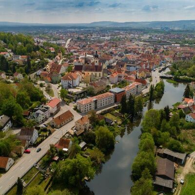 Schwandorf von oben
