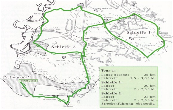 Bild vergrößern: Eine Karte vom Charlottenhofer Weihergebiet