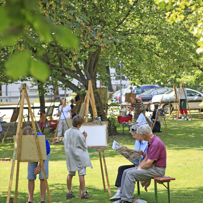 Malen im Park