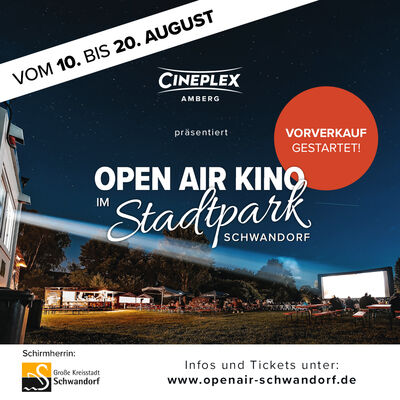 Bild vergr&ouml;&szlig;ern: Flyer Open Air Kino im Stadtpark