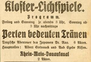 Bild vergrößern: 11.08.1923 Kloster