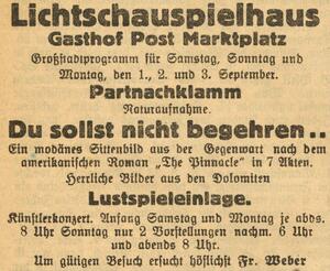 Bild vergrößern: 02.09.1923 Post