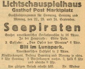 Bild vergrößern: 23.09.1923 Post