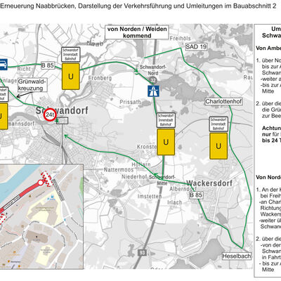 Erneuerung der Groen und Mittleren Naabbrcke in Schwandorf