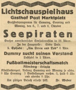 Bild vergrößern: 07.10.1923 Post