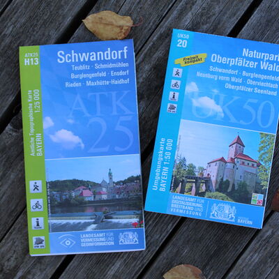 Bild vergrößern: "Schwandorf" - 8,90 €
"Naturpark Oberpfälzer Wald" - 8,90 €