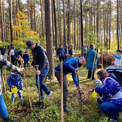 Bild vergrößern: Baumpflanzaktion Herbst 2023