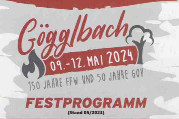 Festprogramm FFW Ggglbach 2024