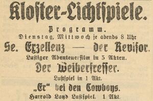 Bild vergrößern: 19.12.1923 Kloster