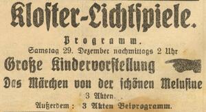 Bild vergrößern: 29.12.1923 Kloster