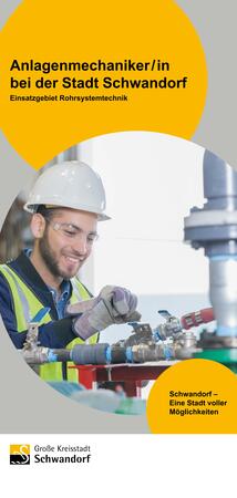 Bild vergrößern: Foto Rollup Ausbildung Anlagenmechaniker Rohrsystemtechnik