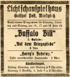 Bild vergrößern: 19.02.1924 Post