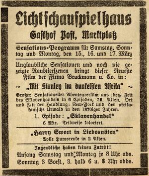 Bild vergrößern: 16.03.1924 Post