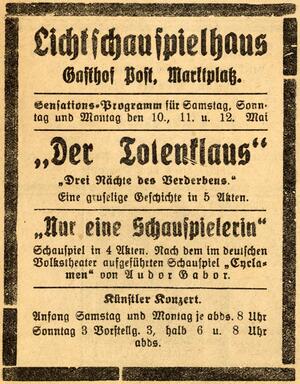 Bild vergrößern: 11.05.1924 Post