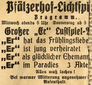 Bild vergrößern: 28.05.1924 Pfälzer