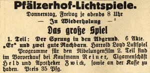 Bild vergrößern: 28.08.1924 Pfälzer