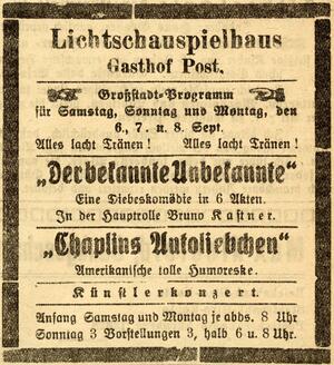 Bild vergrößern: 07.09.1924 Post