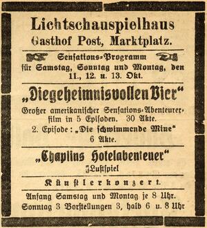 Bild vergrößern: 12.10.1924 Post
