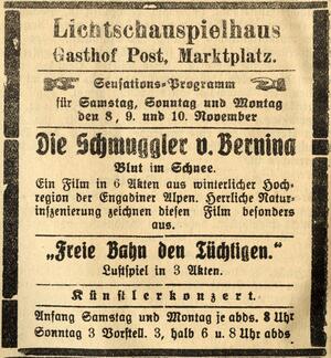 Bild vergrößern: 09.11.1924 Post