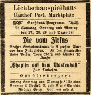 Bild vergrößern: 28.12.1924 Post