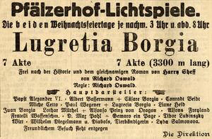 Bild vergrößern: 24.12.1924 Pfälzer