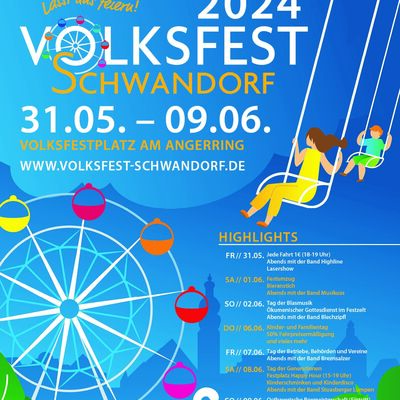 Bild vergrößern: Volksfest Plakat 2024