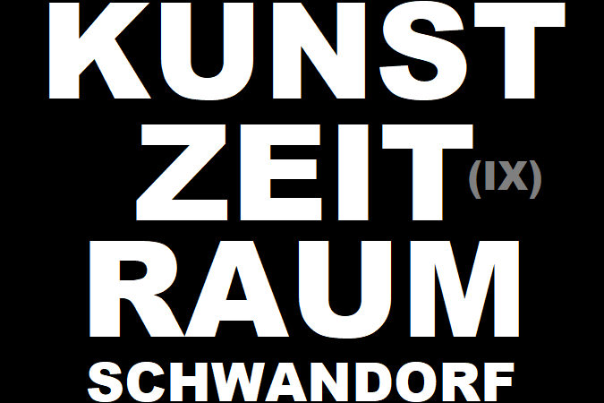 Logo der Organisation.
Es steht in weiß "KunstZeitRaum Schwandorf" auf einem schwarzen Hintergrund.