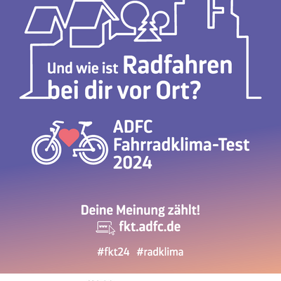 ADFC Fahrradklima Test 2024 - Poster
