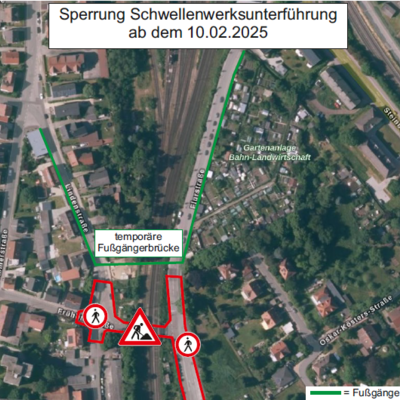 Bauarbeiten Schwellenwerksunterführung