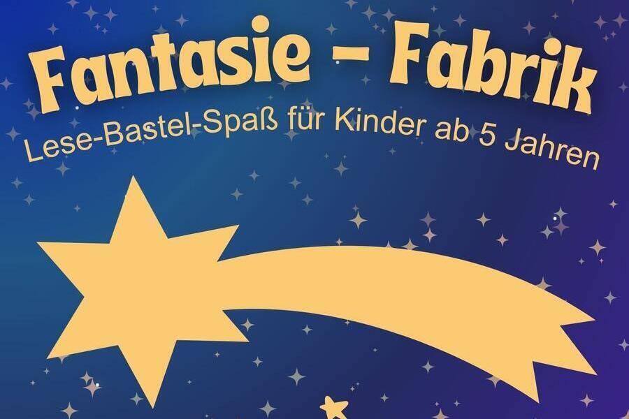 Plakat der Veranstaltung.
Es ist eine Sternschnuppe und ein buntes Haus zu sehen
