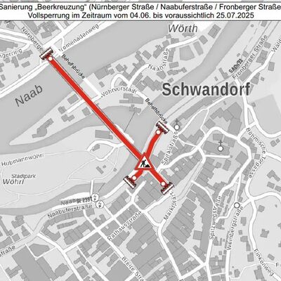 Verlängerung Sperre Beer-Kreuzung