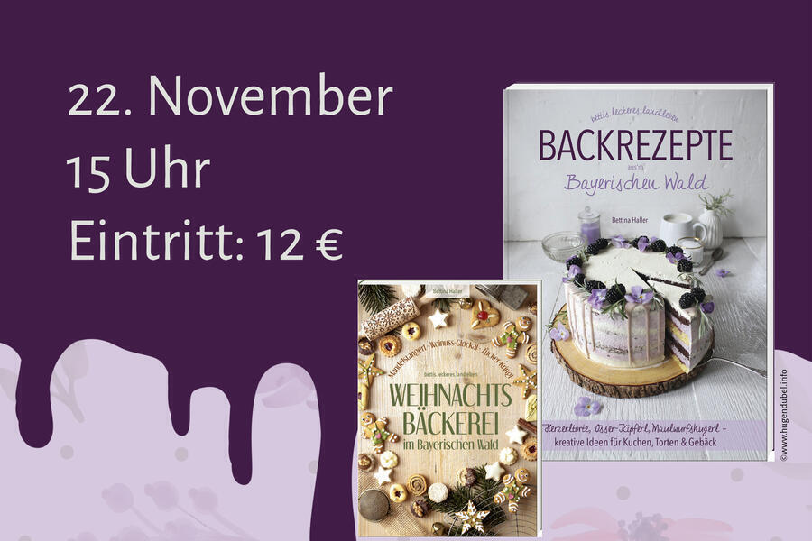 Bild vergrößern: Plakat der Veranstaltung mit Buch-Cover