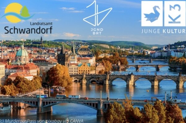 Bild vergrößern: Bild von Prag mit Logos versehen.
Landkreis Schwandorf, Jugendbeirat, Jugendtreff