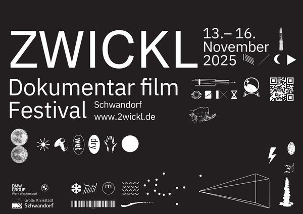 Bild vergrößern: Titelmotiv des Zwickl.dokumentarfilmfestival 2025