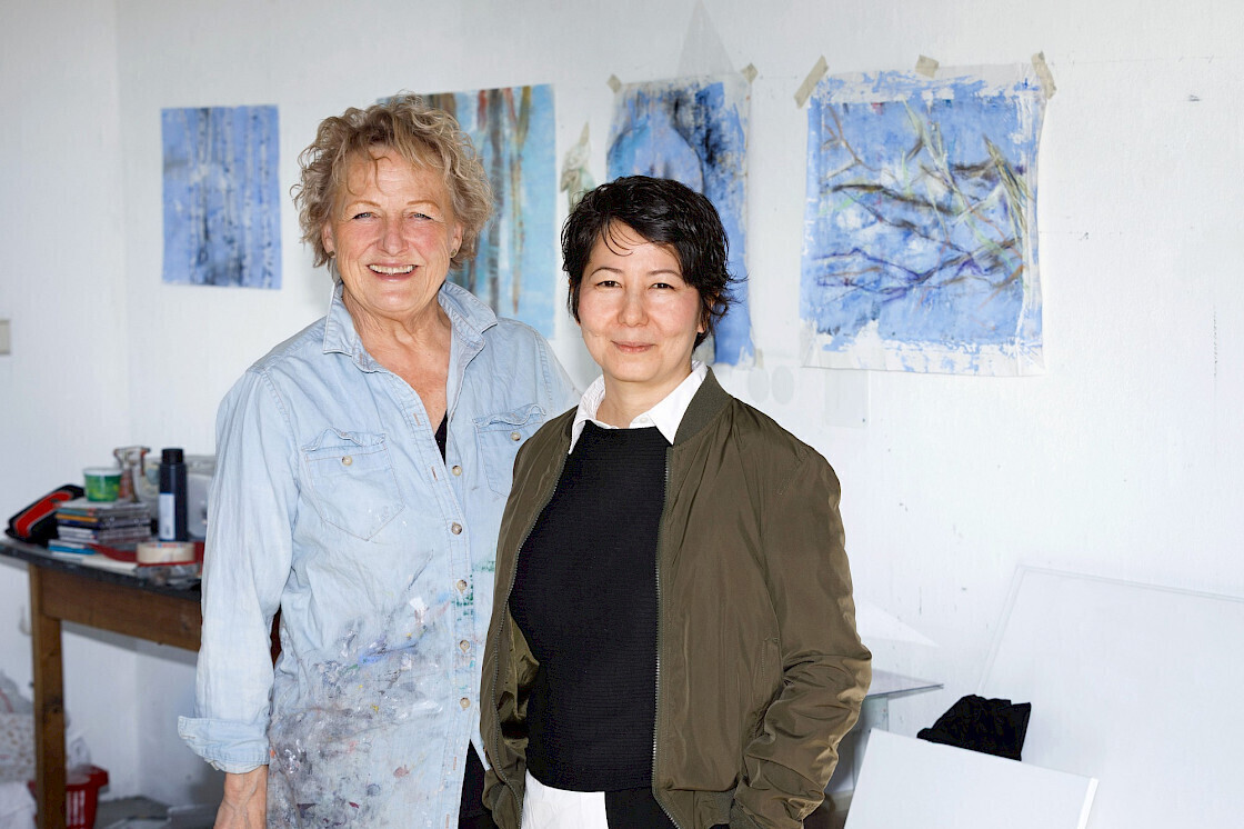 Aufnahme der beiden K&uuml;nstlerinnen