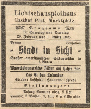 Bild vergr&ouml;&szlig;ern: 01.03.1925 Post