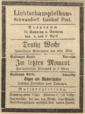 Bild vergr&ouml;&szlig;ern: 05.04.1925 Post