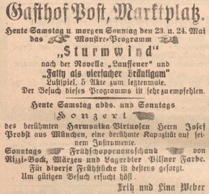 Bild vergr&ouml;&szlig;ern: 24.05.1925 Post