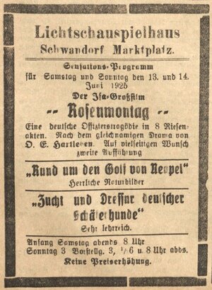 Bild vergr&ouml;&szlig;ern: 14.06.1925 Post