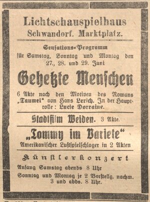 Bild vergr&ouml;&szlig;ern: 28.06.1925 Post