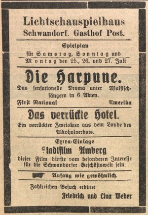 Bild vergr&ouml;&szlig;ern: 25.07.1925 Post