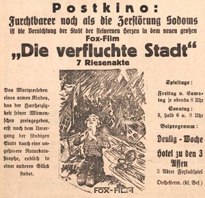 Bild vergr&ouml;&szlig;ern: 30.10.1925 Post