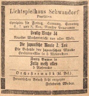 Bild vergr&ouml;&szlig;ern: 07.11.1925 Post